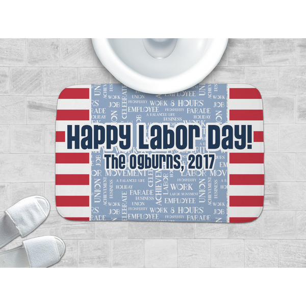 Labor Day Memory Foam Bath Mat - LIFESTYLE 34x21