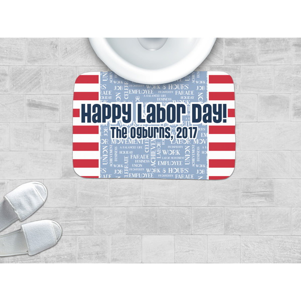 Labor Day Memory Foam Bath Mat - LIFESTYLE