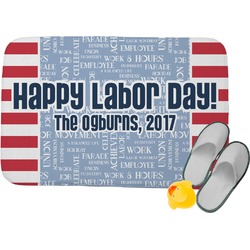Labor Day Memory Foam Bath Mat (Personalized)