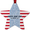 Labor Day Metal Star Ornament - Front