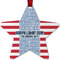 Labor Day Metal Star Ornament - Double Sided w/ Name or Text