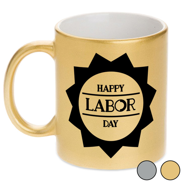 Labor Day Metallic Mugs