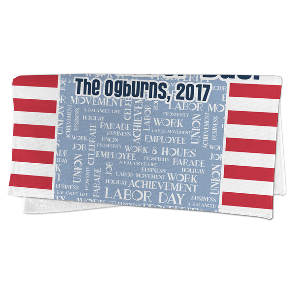 Labor Day Microfiber Dish Rag - FOLDED (half)