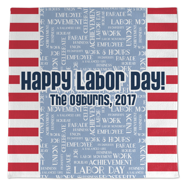 Custom Labor Day Microfiber Dish Towel (Personalized)