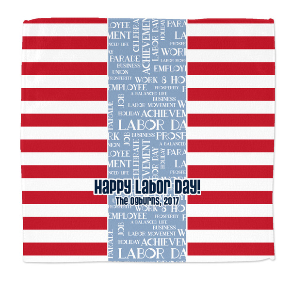Custom Labor Day Microfiber Dish Rag (Personalized)