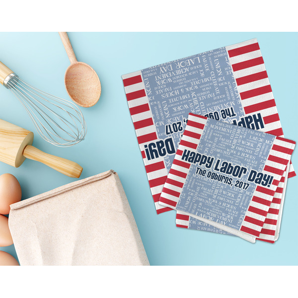 Labor Day Microfiber Dish Rag - LIFESTYLE