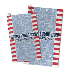Labor Day Microfiber Golf Towel (Personalized)