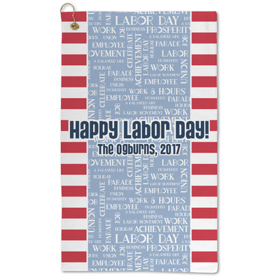 Labor Day Microfiber Golf Towel - Large (Personalized)