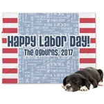 Labor Day Dog Blanket (Personalized)