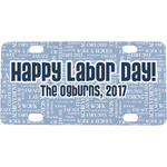 Labor Day Mini / Bicycle License Plate (4 Holes) (Personalized)
