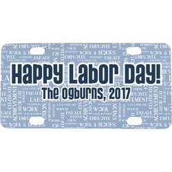 Labor Day Mini/Bicycle License Plate (Personalized)