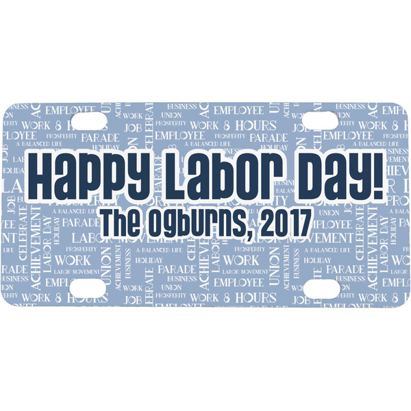 Custom Labor Day Mini/Bicycle License Plate (Personalized)