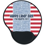 Labor Day Mouse Pad with Wrist Support