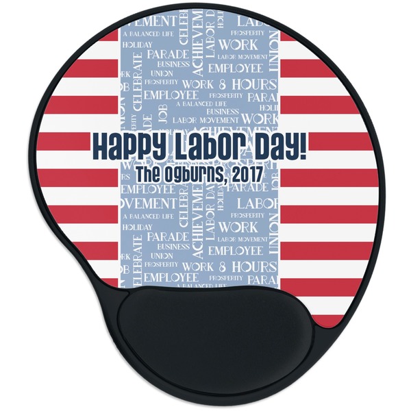 Custom Labor Day Mouse Pad with Wrist Support