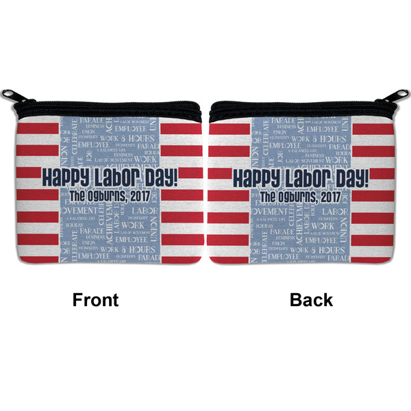 Labor Day Neoprene Coin Purse - Front & Back (APPROVAL)