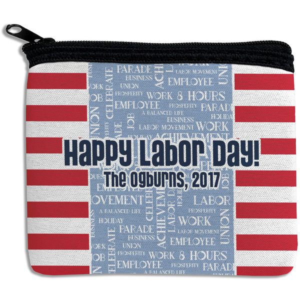 Custom Labor Day Rectangular Coin Purse (Personalized)
