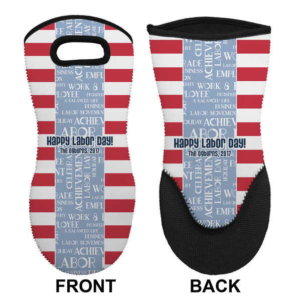 Labor Day Neoprene Oven Mitt (Front & Back)