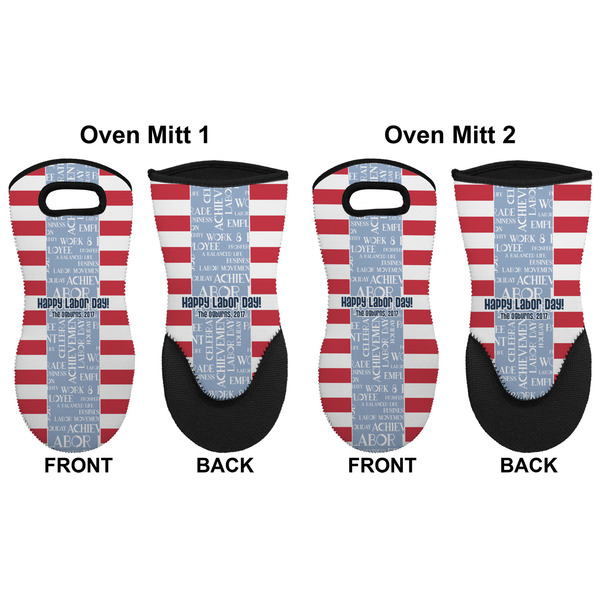 Labor Day Neoprene Oven Mitt - Set of 2 - Approval