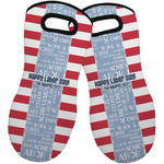 Labor Day Neoprene Oven Mitts - Set of 2 w/ Name or Text