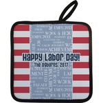 Labor Day Pot Holder w/ Name or Text