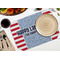 Labor Day Octagon Placemat - Single front (LIFESTYLE) Flatlay