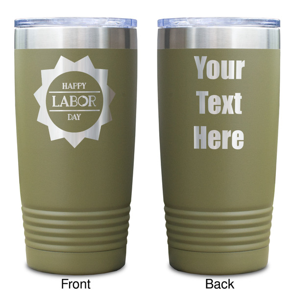 Labor Day Olive Polar Camel Tumbler - 20oz - Double Sided - Approval