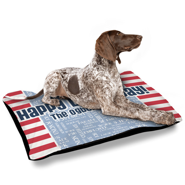 Labor Day Outdoor Dog Beds - Large - IN CONTEXT