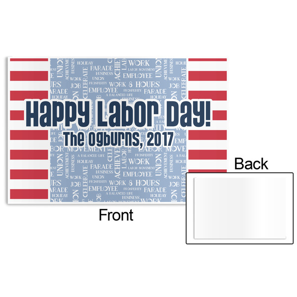 Labor Day Disposable Paper Placemat - Front & Back