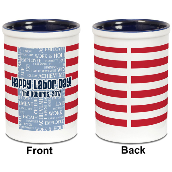 Labor Day Pencil Holder - Blue - approval