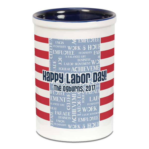 Labor Day Pencil Holder - Blue