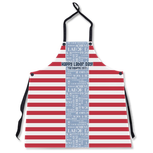 Custom Labor Day Apron Without Pockets w/ Name or Text