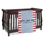 Labor Day Baby Blanket (Double Sided) (Personalized)