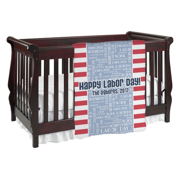 Custom Labor Day Baby Blanket (Personalized)