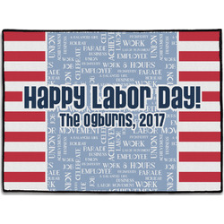 Labor Day Door Mat - 24"x18" (Personalized)