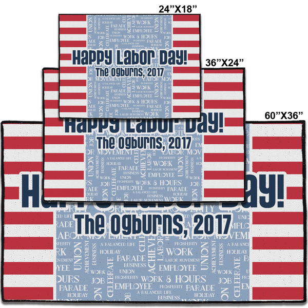 Labor Day Personalized Door Mat - Group Parent IMF