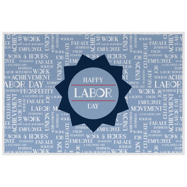 Labor Day Personalized Placemat (Back)