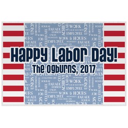 Labor Day Laminated Placemat w/ Name or Text