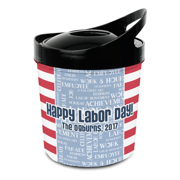 Custom Labor Day Plastic Ice Bucket (Personalized)