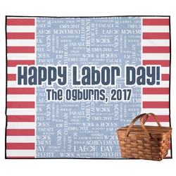 Labor Day Outdoor Picnic Blanket (Personalized)