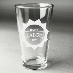 Labor Day Pint Glass - Engraved (Single)