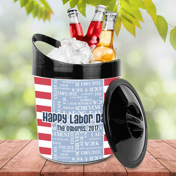 Labor Day Plastic Ice Bucket - LIFESTYLE