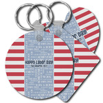 Labor Day Plastic Keychain (Personalized)