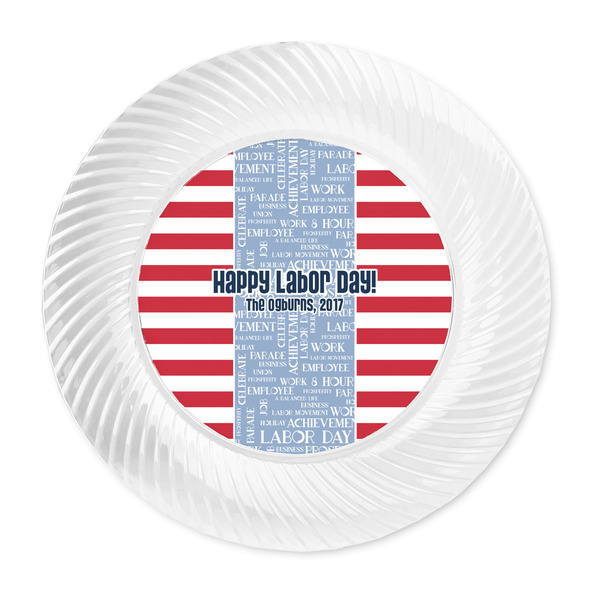 Labor Day Plastic Party Dinner Plates - Approval