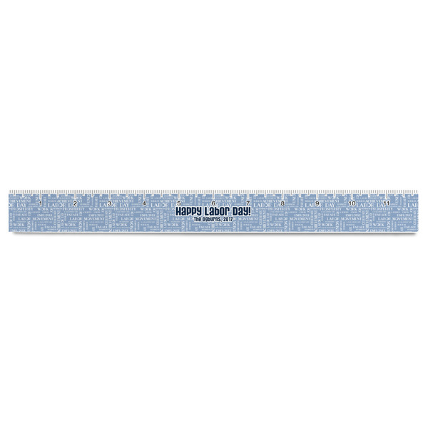 Labor Day Plastic Ruler - 12" - FRONT