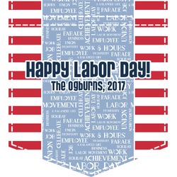 Labor Day Iron On Faux Pocket (Personalized)