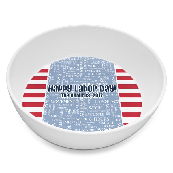 Custom Labor Day Melamine Bowl - 8 oz (Personalized)