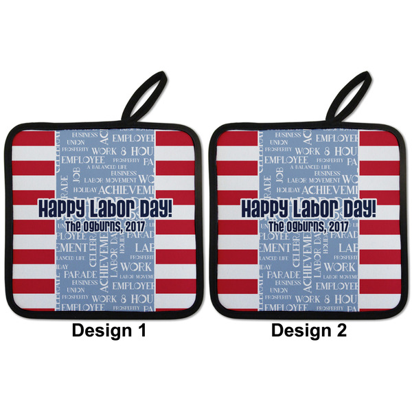 Labor Day Pot Holders - Set of 2 APPROVAL