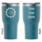 Labor Day RTIC Tumbler - Dark Teal - Double Sided - Front & Back
