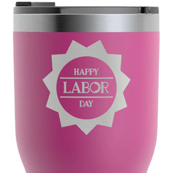 Labor Day RTIC Tumbler - Magenta - Laser Engraved - Single-Sided