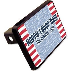 Labor Day Rectangular Trailer Hitch Cover - 2" (Personalized)